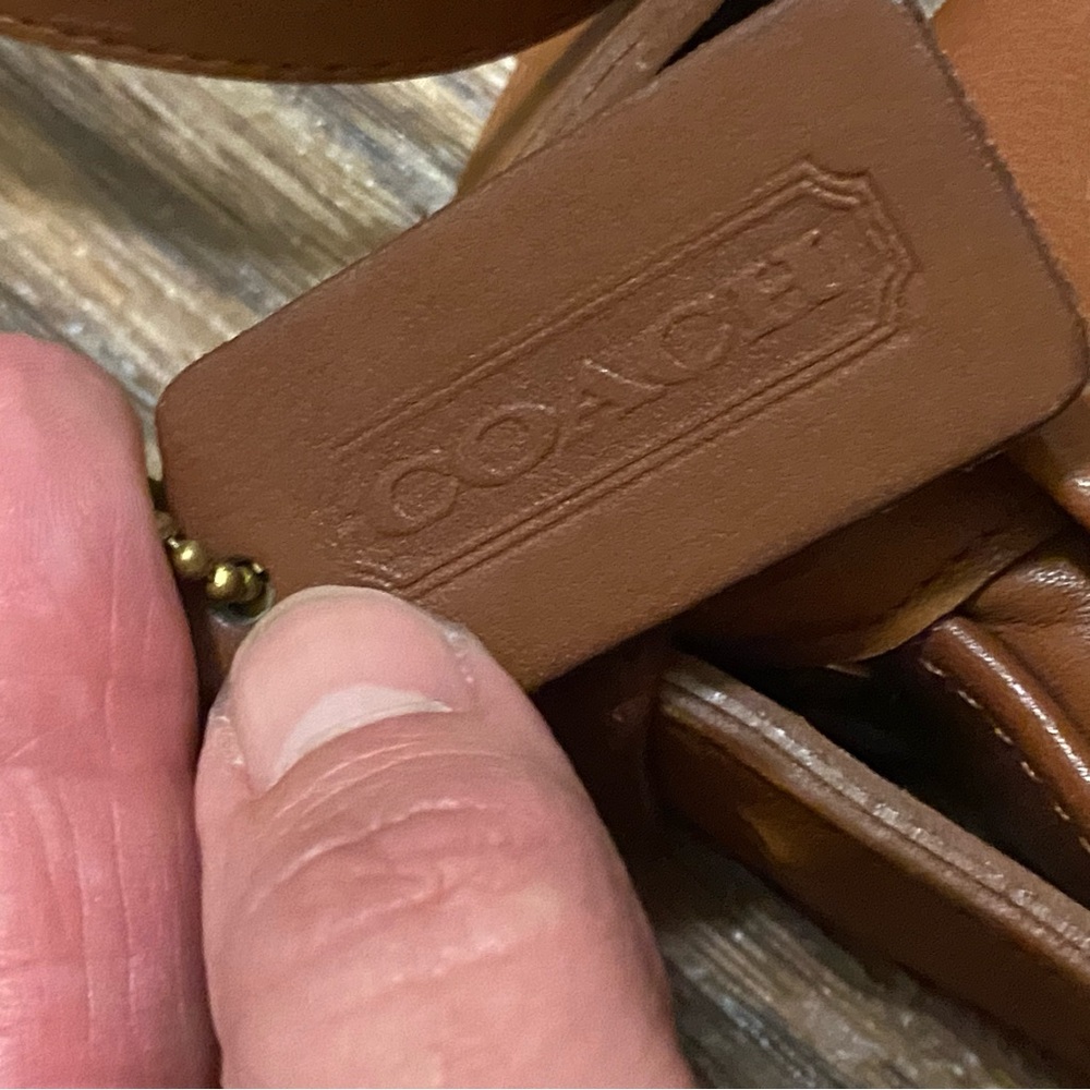 Vintage Coach Fletcher Purse Shoulder Bag Legacy Brown Leather 11x7x4 J7M 4150 - Picture 4 of 11